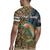 Rainbow Trout Fishing Rugby Jersey with Camouflage Reeds and Forest Background in Nature-Inspired Colors - Wonder Print Shop