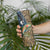 Rainbow Trout Fishing Skinny Tumbler with Camouflage Reeds and Forest Background in Nature-Inspired Colors - Wonder Print Shop