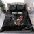 American Eagle Bowling Bedding Set with Distressed Flag and Grunge Pattern in Red White and Blue - Wonder Print Shop