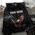American Eagle Bowling Bedding Set with Distressed Flag and Grunge Pattern in Red White and Blue - Wonder Print Shop