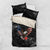 American Eagle Bowling Bedding Set with Distressed Flag and Grunge Pattern in Red White and Blue - Wonder Print Shop