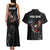 American Eagle Bowling Couples Matching Tank Maxi Dress and Hawaiian Shirt with Distressed Flag and Grunge Pattern in Red White and Blue - Wonder Print Shop