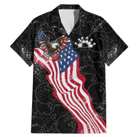 American Eagle Bowling Family Matching Mermaid Dress and Hawaiian Shirt with Distressed Flag and Grunge Pattern in Red White and Blue - Wonder Print Shop