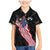 American Eagle Bowling Family Matching Mermaid Dress and Hawaiian Shirt with Distressed Flag and Grunge Pattern in Red White and Blue - Wonder Print Shop