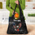American Eagle Bowling Grocery Bag with Distressed Flag and Grunge Pattern in Red White and Blue - Wonder Print Shop