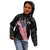 American Eagle Bowling Kid Hoodie with Distressed Flag and Grunge Pattern in Red White and Blue - Wonder Print Shop