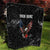 American Eagle Bowling Quilt with Distressed Flag and Grunge Pattern in Red White and Blue - Wonder Print Shop
