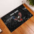 American Eagle Bowling Rubber Doormat with Distressed Flag and Grunge Pattern in Red White and Blue - Wonder Print Shop