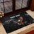 American Eagle Bowling Rubber Doormat with Distressed Flag and Grunge Pattern in Red White and Blue - Wonder Print Shop