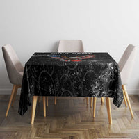 American Eagle Bowling Tablecloth with Distressed Flag and Grunge Pattern in Red White and Blue - Wonder Print Shop