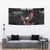 American Eagle Bowling Tapestry with Distressed Flag and Grunge Pattern in Red White and Blue - Wonder Print Shop