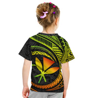 Hawaii Kanaka Maoli Kid T Shirt Polynesian Tornado Infusion Gradient - Wonder Print Shop