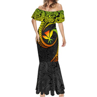 Hawaii Kanaka Maoli Mermaid Dress Polynesian Tornado Infusion Gradient - Wonder Print Shop