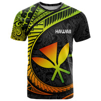 Hawaii Kanaka Maoli T Shirt Polynesian Tornado Infusion Gradient - Wonder Print Shop