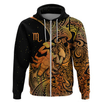 Zodiac Scorpio Hoodie Polynesian in Orange - Wonder Print Shop