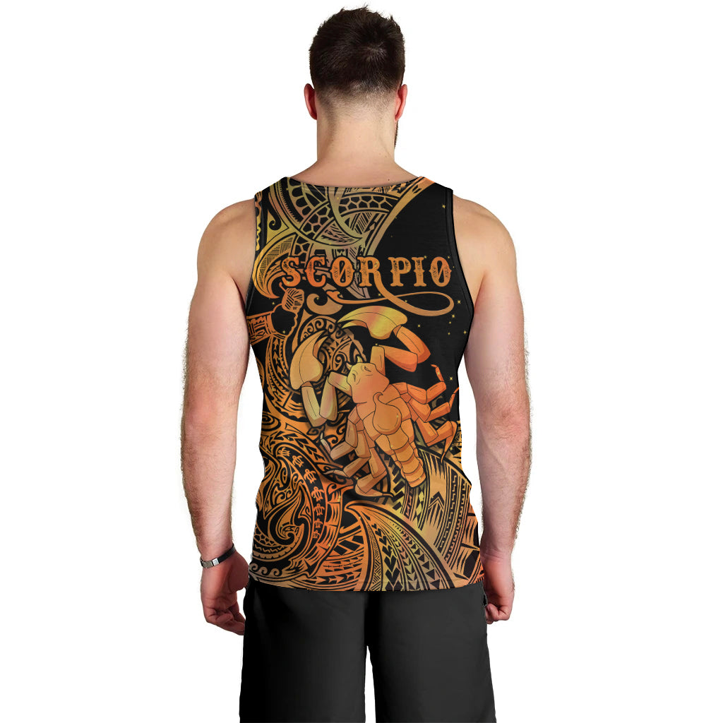zodiac-scorpio-men-tank-top-polynesian-in-orange