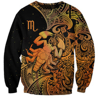 Zodiac Scorpio Sweatshirt Polynesian in Orange - Wonder Print Shop