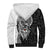 Viking Odin Sherpa Hoodie Ravens of Valhalla with Helm of Awe and Ancient Rune Patterns - Wonder Print Shop