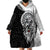 Viking Odin Wearable Blanket Hoodie Ravens of Valhalla with Helm of Awe and Ancient Rune Patterns - Wonder Print Shop