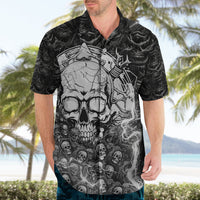 Skull Hawaiian Shirt Your Demons Hide Under Your Bed Mine Hide Inside My Head - Wonder Print Shop