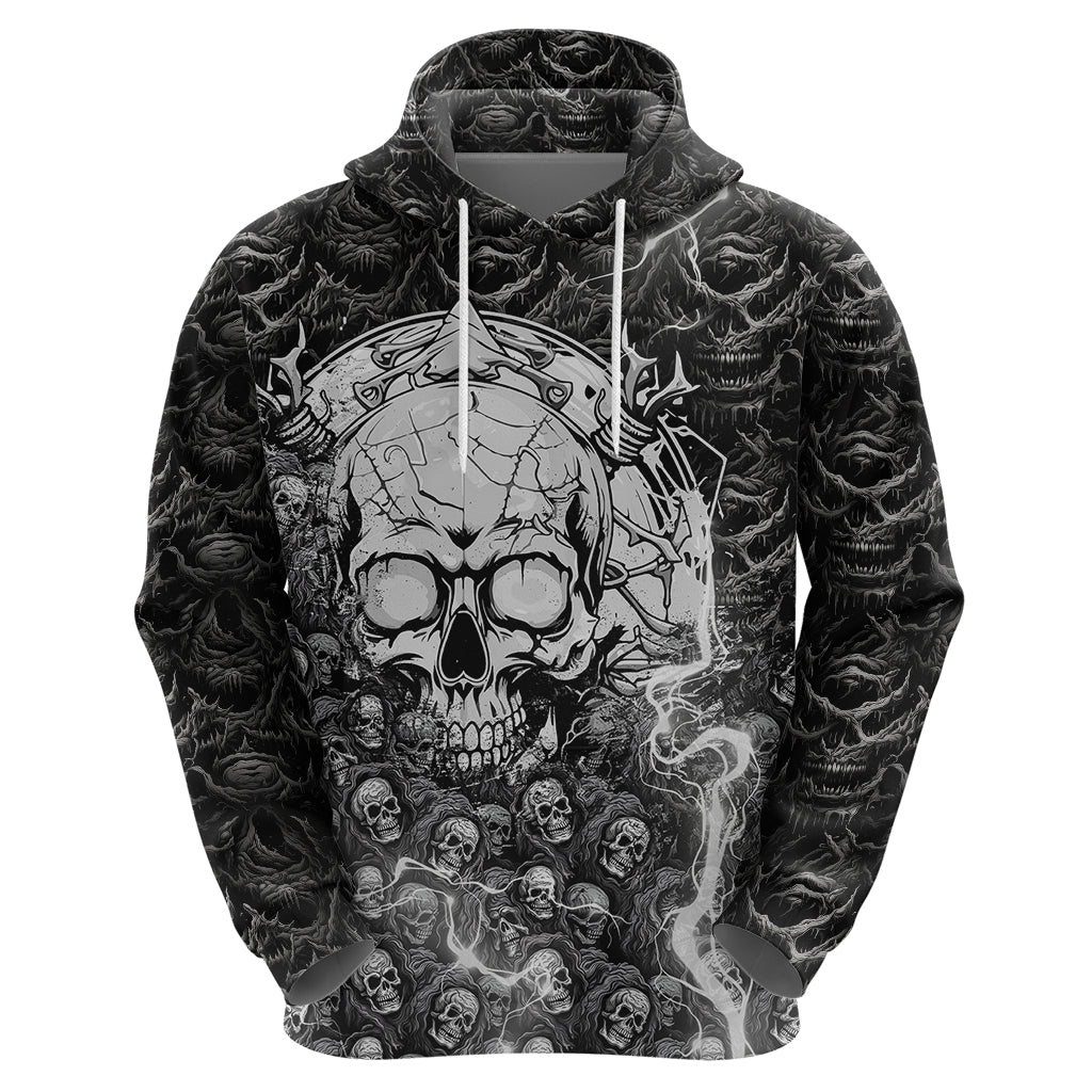 Skull Hoodie Your Demons Hide Under Your Bed Mine Hide Inside My Head - Wonder Print Shop