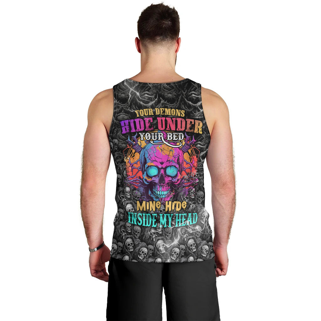 skull-men-tank-top-your-demons-hide-under-your-bed-mine-hide-inside-my-head