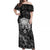 Skull Off Shoulder Maxi Dress Your Demons Hide Under Your Bed Mine Hide Inside My Head - Wonder Print Shop