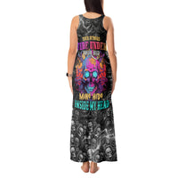 Skull Tank Maxi Dress Your Demons Hide Under Your Bed Mine Hide Inside My Head - Wonder Print Shop
