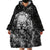 Skull Wearable Blanket Hoodie Your Demons Hide Under Your Bed Mine Hide Inside My Head - Wonder Print Shop