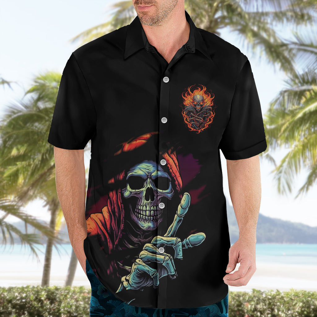 Reaper Skull Hawaiian Shirt I Can Fix Stupid But It's Gonna Hurt - Wonder Print Shop