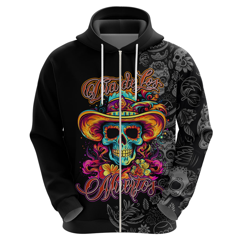 Day Of The Dead Sugar Skull Hoodie Dia De Los Murtos - Wonder Print Shop