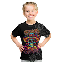 Day Of The Dead Sugar Skull Kid T Shirt Dia De Los Murtos - Wonder Print Shop