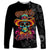 Day Of The Dead Sugar Skull Long Sleeve Shirt Dia De Los Murtos - Wonder Print Shop