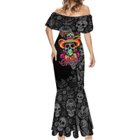 Day Of The Dead Sugar Skull Mermaid Dress Dia De Los Murtos - Wonder Print Shop