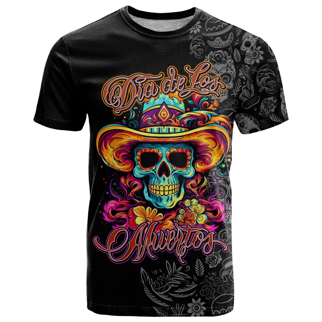 Day Of The Dead Sugar Skull T Shirt Dia De Los Murtos - Wonder Print Shop