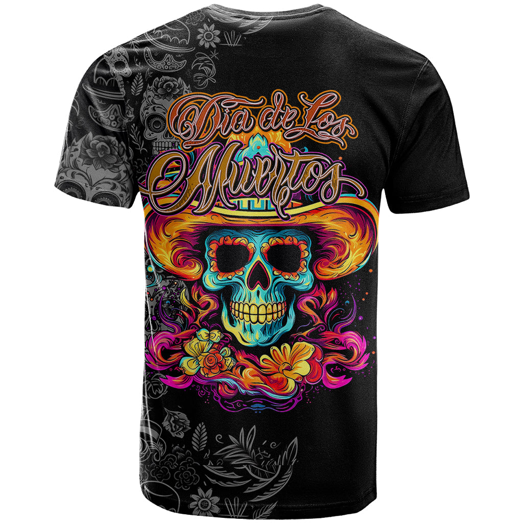 Day Of The Dead Sugar Skull T Shirt Dia De Los Murtos - Wonder Print Shop