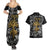 Viking Couples Matching Summer Maxi Dress and Hawaiian Shirt Yggdrasil Pattern And Ancient Rune - Wonder Print Shop