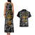 Viking Couples Matching Tank Maxi Dress and Hawaiian Shirt Yggdrasil Pattern And Ancient Rune - Wonder Print Shop