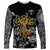 Viking Long Sleeve Shirt Yggdrasil Pattern And Ancient Rune - Wonder Print Shop