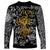 Viking Long Sleeve Shirt Yggdrasil Pattern And Ancient Rune - Wonder Print Shop