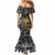Viking Mermaid Dress Yggdrasil Pattern And Ancient Rune - Wonder Print Shop