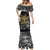 Viking Mermaid Dress Yggdrasil Pattern And Ancient Rune - Wonder Print Shop