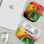 Guinea Bissau AirPods Case with Green Yellow Red Swirl Design - Wonder Print Shop
