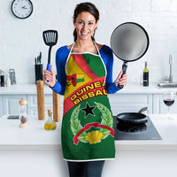 Guinea Bissau Apron with Green Yellow Red Swirl Design - Wonder Print Shop
