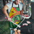 Guinea Bissau Apron with Green Yellow Red Swirl Design - Wonder Print Shop