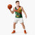 Guinea Bissau Basketball Jersey with Green Yellow Red Swirl Design - Wonder Print Shop