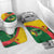 Guinea Bissau Bathroom Set with Green Yellow Red Swirl Design - Wonder Print Shop