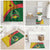Guinea Bissau Bathroom Set with Green Yellow Red Swirl Design - Wonder Print Shop