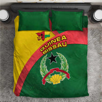 Guinea Bissau Bedding Set with Green Yellow Red Swirl Design - Wonder Print Shop