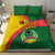 Guinea Bissau Bedding Set with Green Yellow Red Swirl Design - Wonder Print Shop
